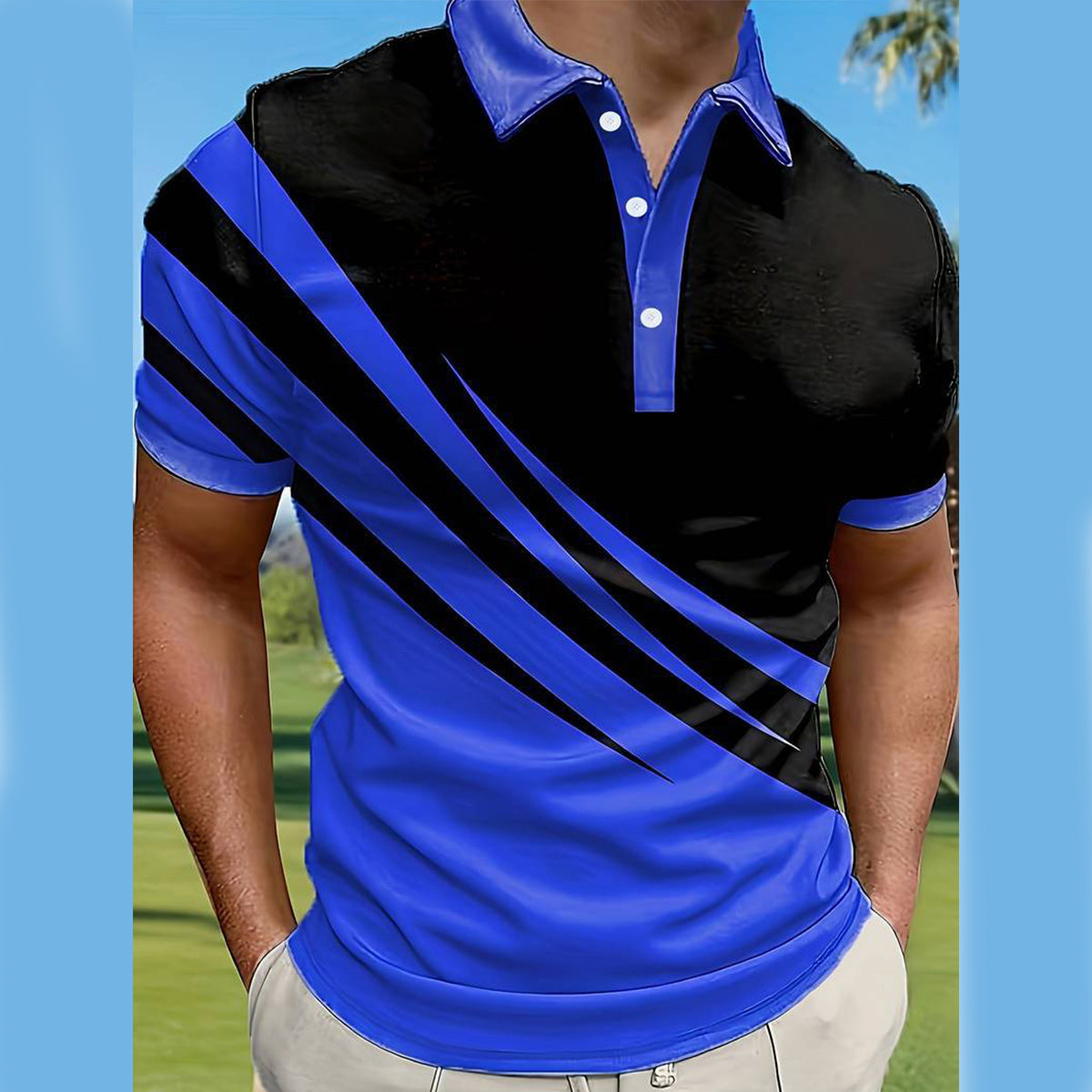 🔥【Tovární přímý prodej 45 %】👔【S-6XL】Nová letní pruhovaná polokošile