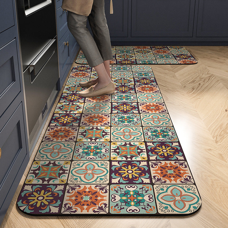 💥Reducere de 50%💥【40*60cm+40*120cm】Noul covor anti-alunecare cu noroi de diatomee, absorbant de apă🦶