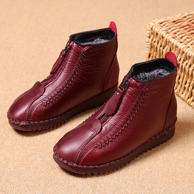 ✨👞【35-42】Stylové a pohodlné dámské kotníkové kozačky na chladné dny | Se zipem a měkkou podrážkou