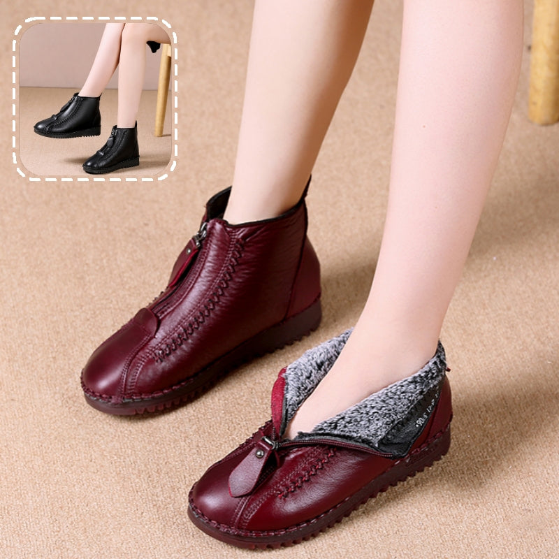 ✨👞【35-42】Stylové a pohodlné dámské kotníkové kozačky na chladné dny | Se zipem a měkkou podrážkou