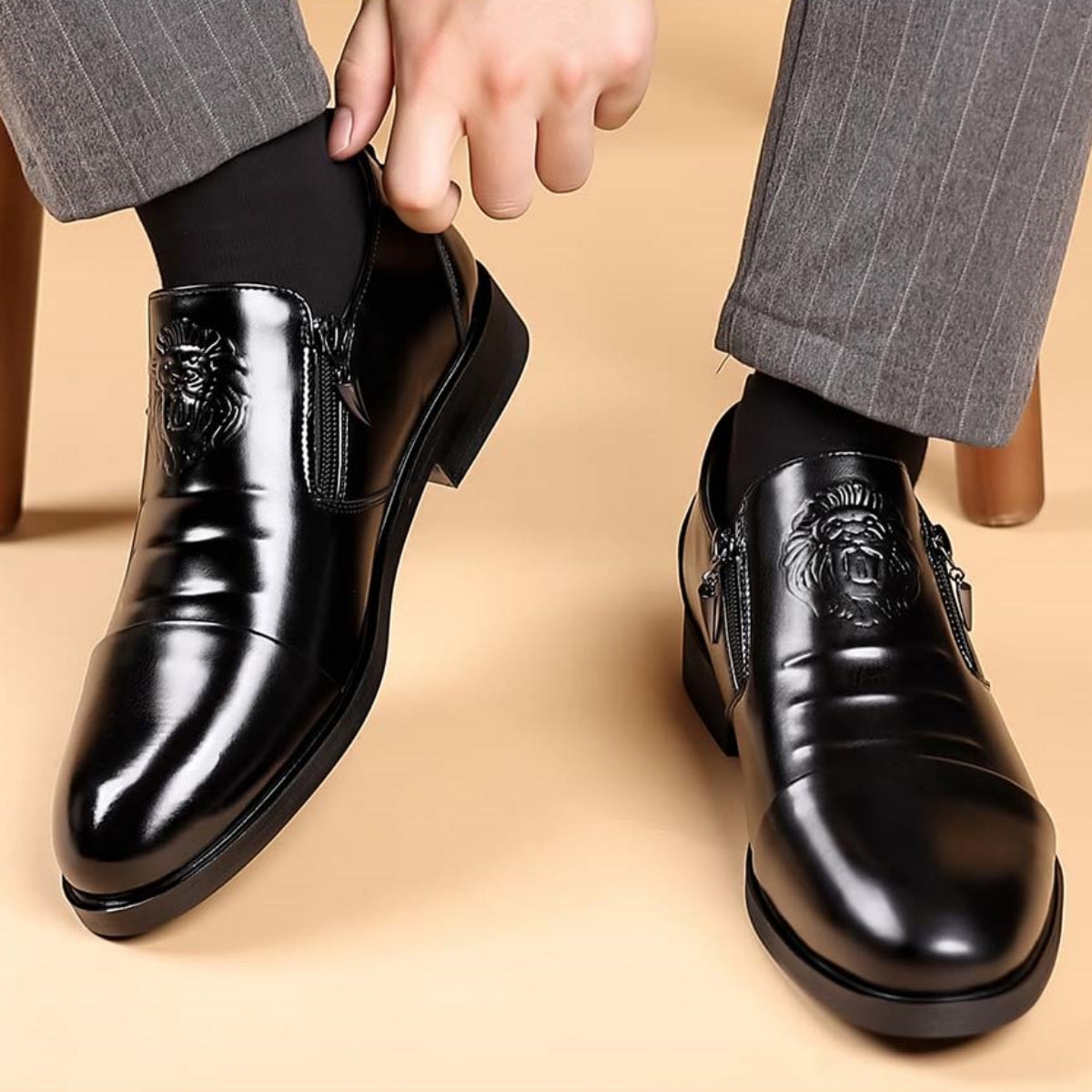 💥👞Popust na Novi Proizvod【39-48】 Muške Kožne Cipele s Uzorkom Lava – Elegantan, Moderan i Savršen Odabir za Jedinstveni Stil