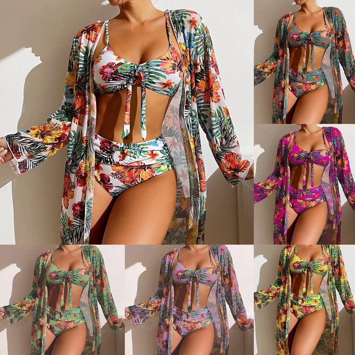 👙☀️【S-2XL】Novi trodijelni set kupaćih kostima 2025.-3923840