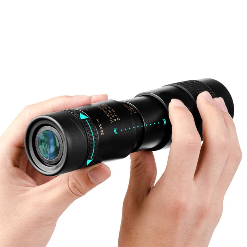 【Oryginalna zniżka fabryczna 45%】🔥10-300x zoom HD přenosný výkonný dalekohled na dlouhé vzdálenosti Profesionální monokulární dalekohled s nízkým nočním viděním pro lov