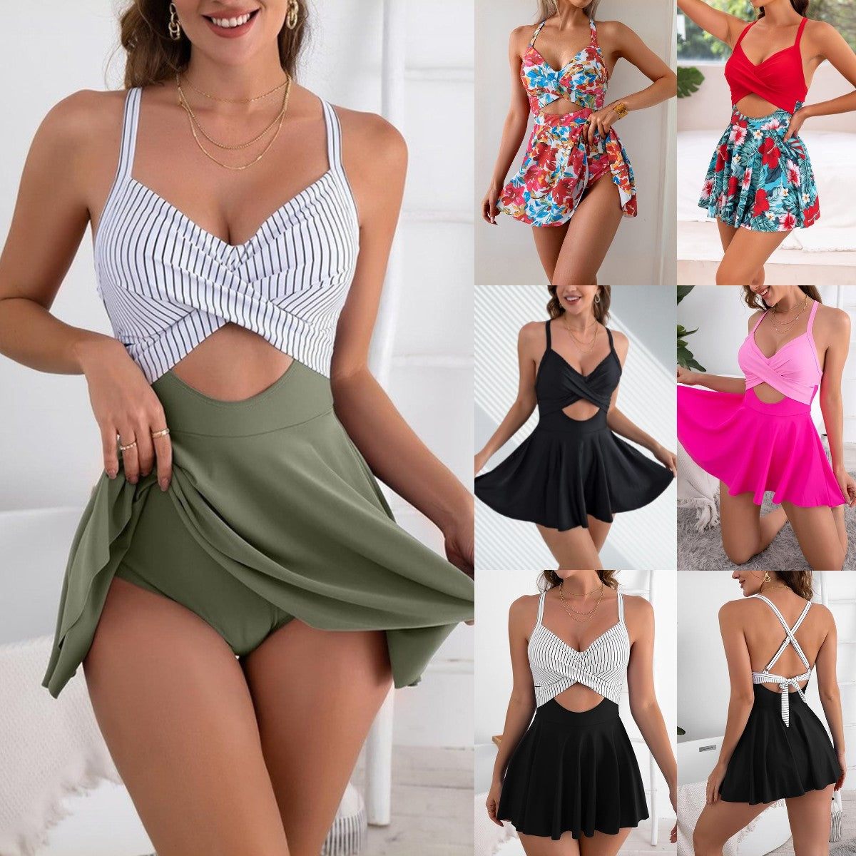 🏖️🌴【40-90kg】Costum de baie dintr-o singură piesă cu imprimeu