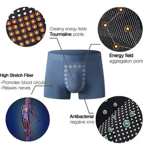 🔥 【Kupte 6 kusů a získejte 6 kusů zdarma】🔥 50% sleva🔥 Pánské magnetoterapeutické spodní prádlo, pohodlné, prodyšné a antibakteriální