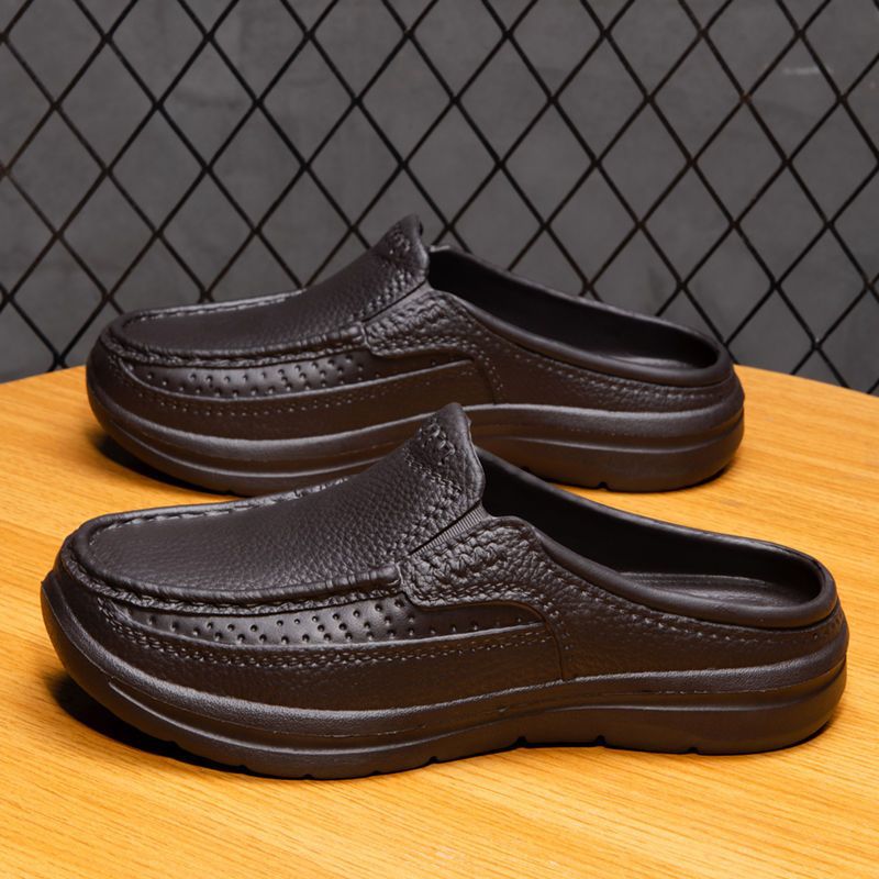 🔥👞【39-45】Novi stil udobnih i prozračnih ručno izrađenih muških papuča od prave kože 3920853