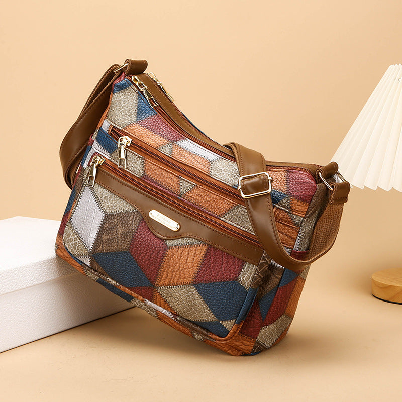 🔥👜👜【Popust na novi proizvod】2025 Nova torba preko ramena s printom, mekana koža, moderan stil, velikog kapaciteta