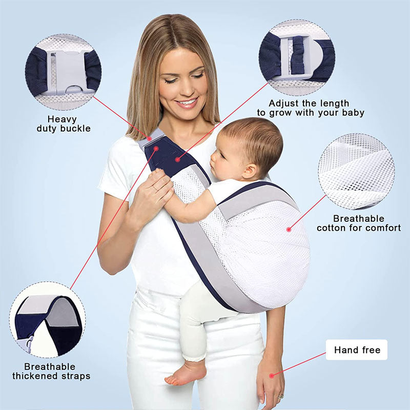 👨🍼【Cumpără 1 primești 1 gratis】Marsupiu portabil multifuncțional pentru bebeluși, poate suporta 20 kg, potrivit pentru copii cu vârsta cuprinsă între 0 și 3 ani