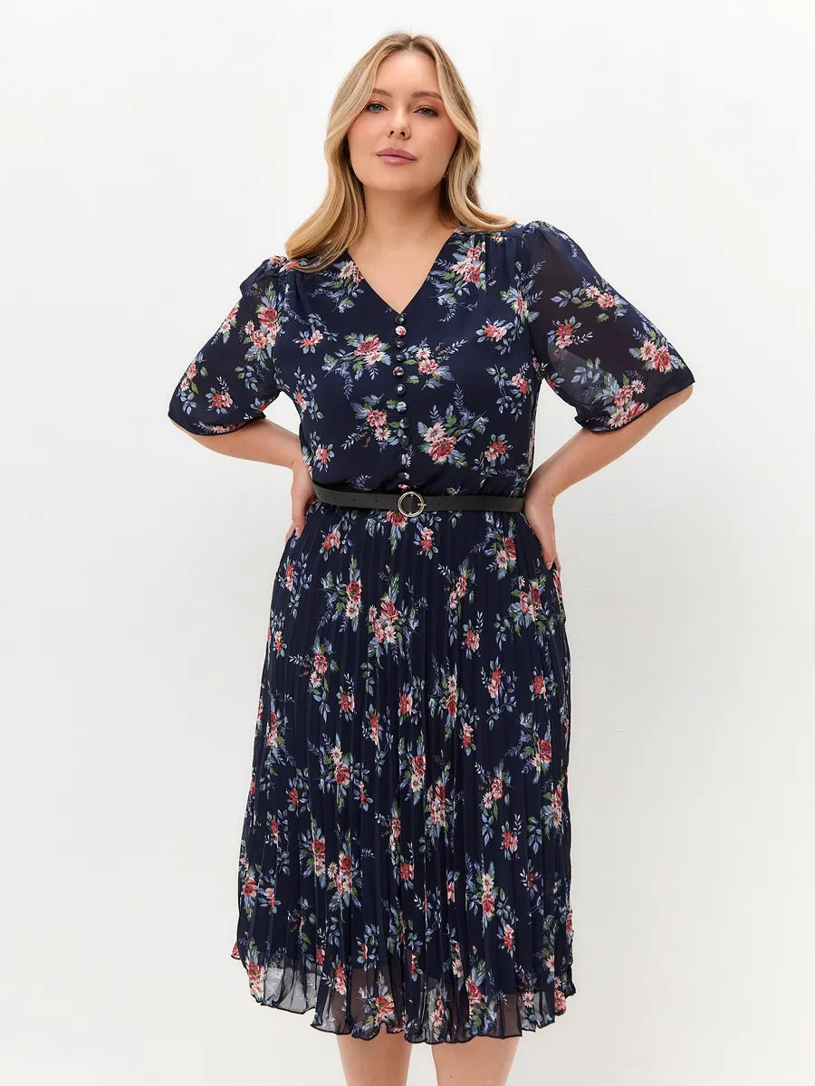 🌸💥【S-5XL】Rochie elegantă nouă, cu imprimeu