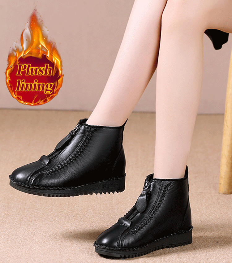✨👞【35-42】Stylové a pohodlné dámské kotníkové kozačky na chladné dny | Se zipem a měkkou podrážkou