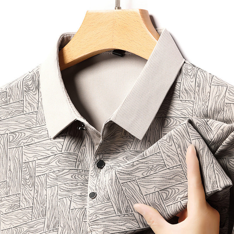 🔥【tovární sleva 45%】【M-4XL】 Pánská pruhovaná polokošile s krátkým rukávem