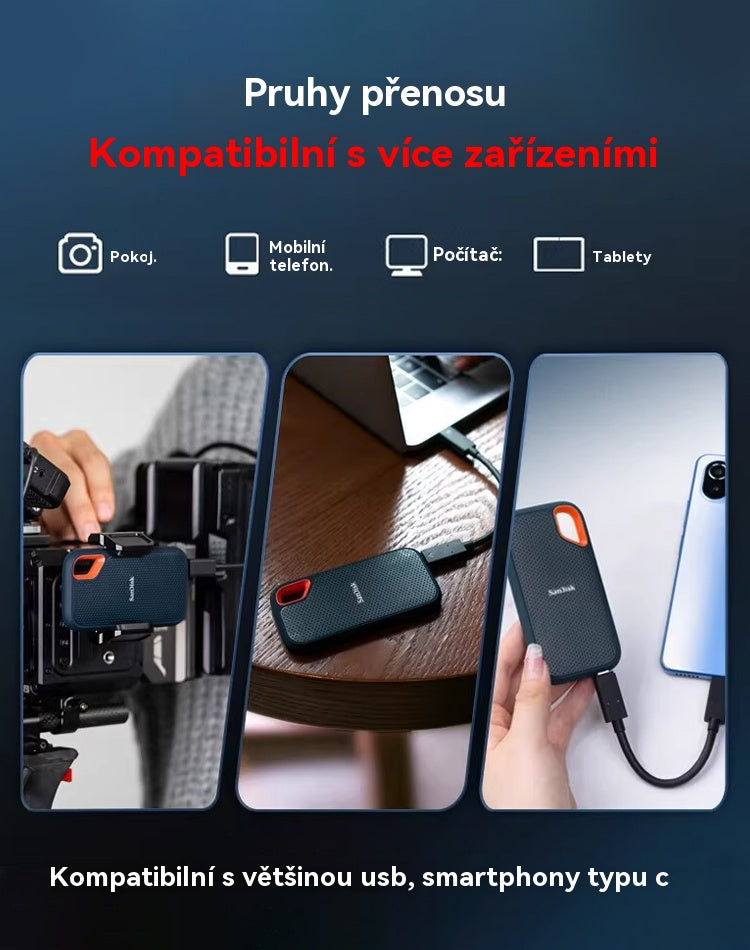 【Poslední den 🔥50% sleva】💥【8TB-128TB】 Vysokorychlostní a velkokapacitní mobilní pevný disk