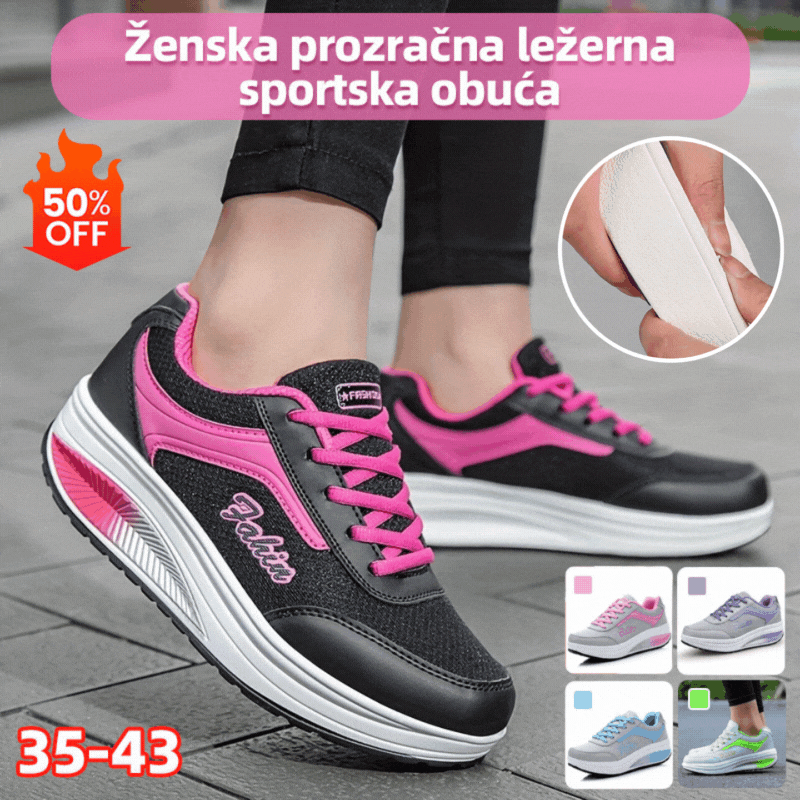 🔥【Ponuda ograničenog trajanja】👟【35-43】Nove modne prozračne ležerne sportske cipele za žene iz 2025., udobne i mekane