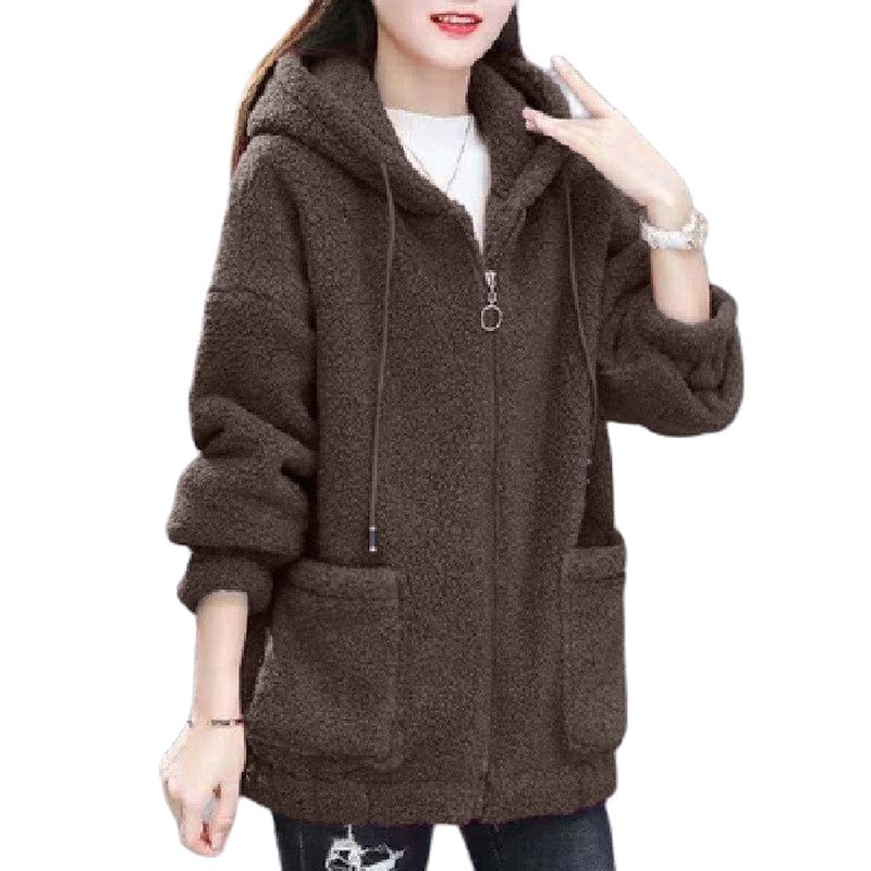 【M-4XL】Γυναικείο Φούτερ Sherpa Φθινόπωρο/Χειμώνας 2025