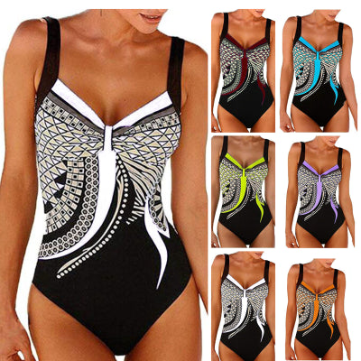 🩱🏊♀️2025 novi retro print novi jednodijelni kupaći kostim s retro printom