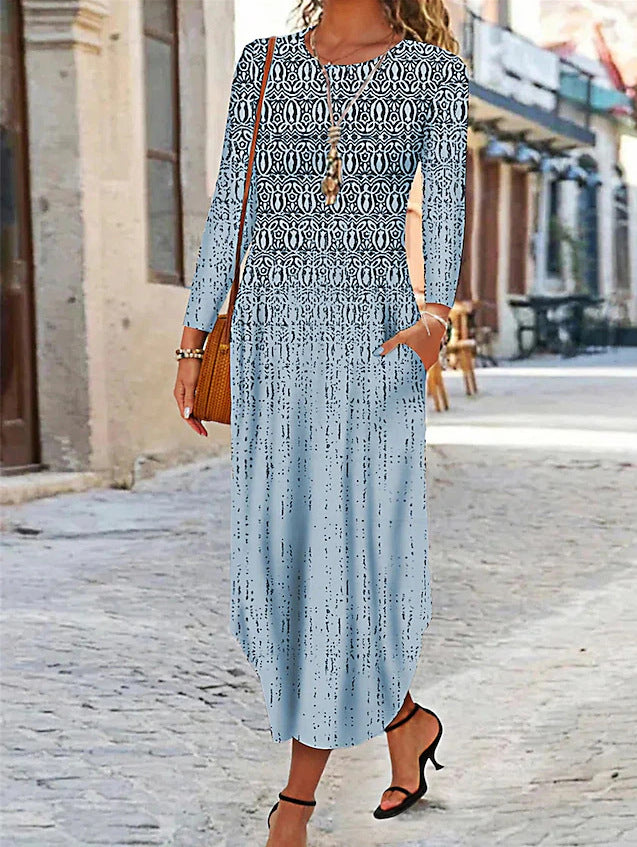 🌸💃✨【S-3XL】Udobna i elegantna haljina dugih rukava novog stila za jesen 3907754