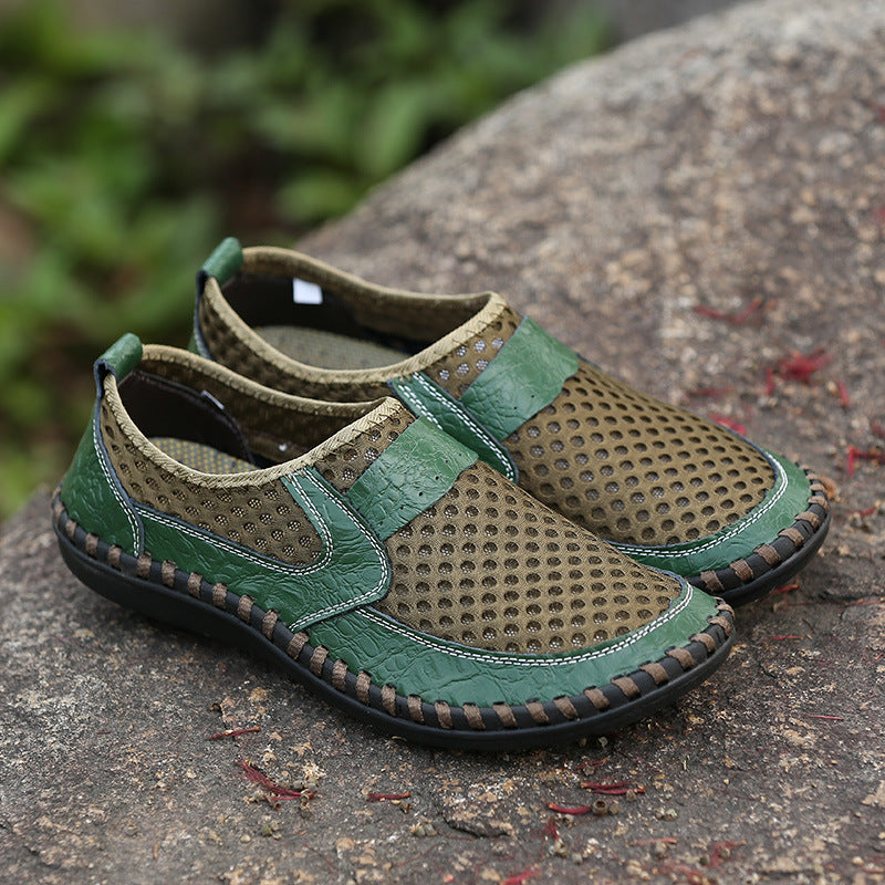 👞🌞【39-50】Sandale casual de vară pentru bărbați, din plasă, respirabile, mărime mare, 2025
