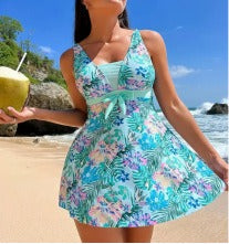 🏖️👙【Ljetni popusti】🌴【S-6XL】Novi elegantni dvodijelni kupaći kostim s printom za veće veličine