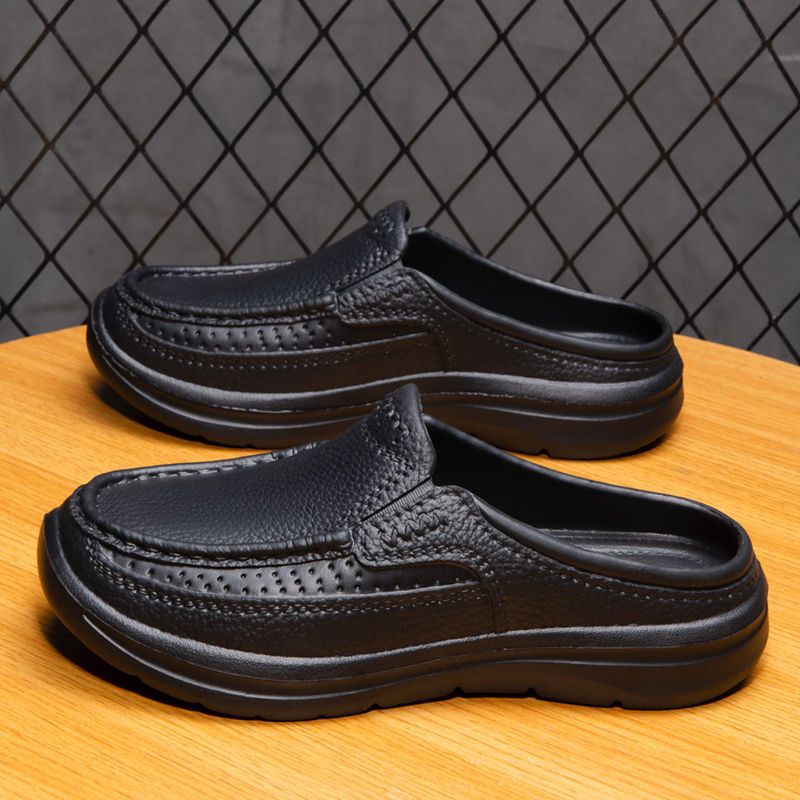 🔥👞【39-45】Novi stil udobnih i prozračnih ručno izrađenih muških papuča od prave kože 3920853