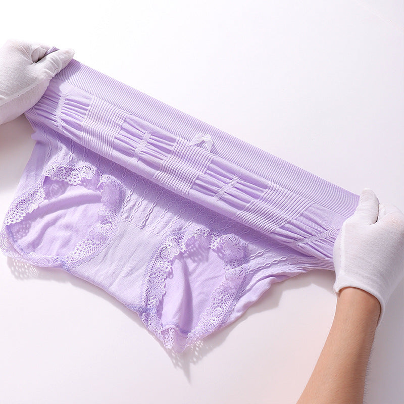 👩🔥【7 buc】(60-100 kg) lenjerie intimă mărime mare, elastică, antibacteriană, cu talie înaltă, modelatoare de abdomen - 3892432
