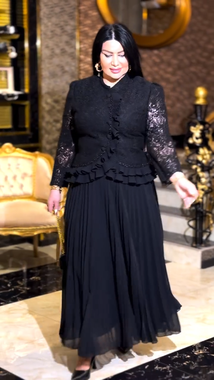 2025 Wiosna Nowa Elegancka Długa Sukienka Damska