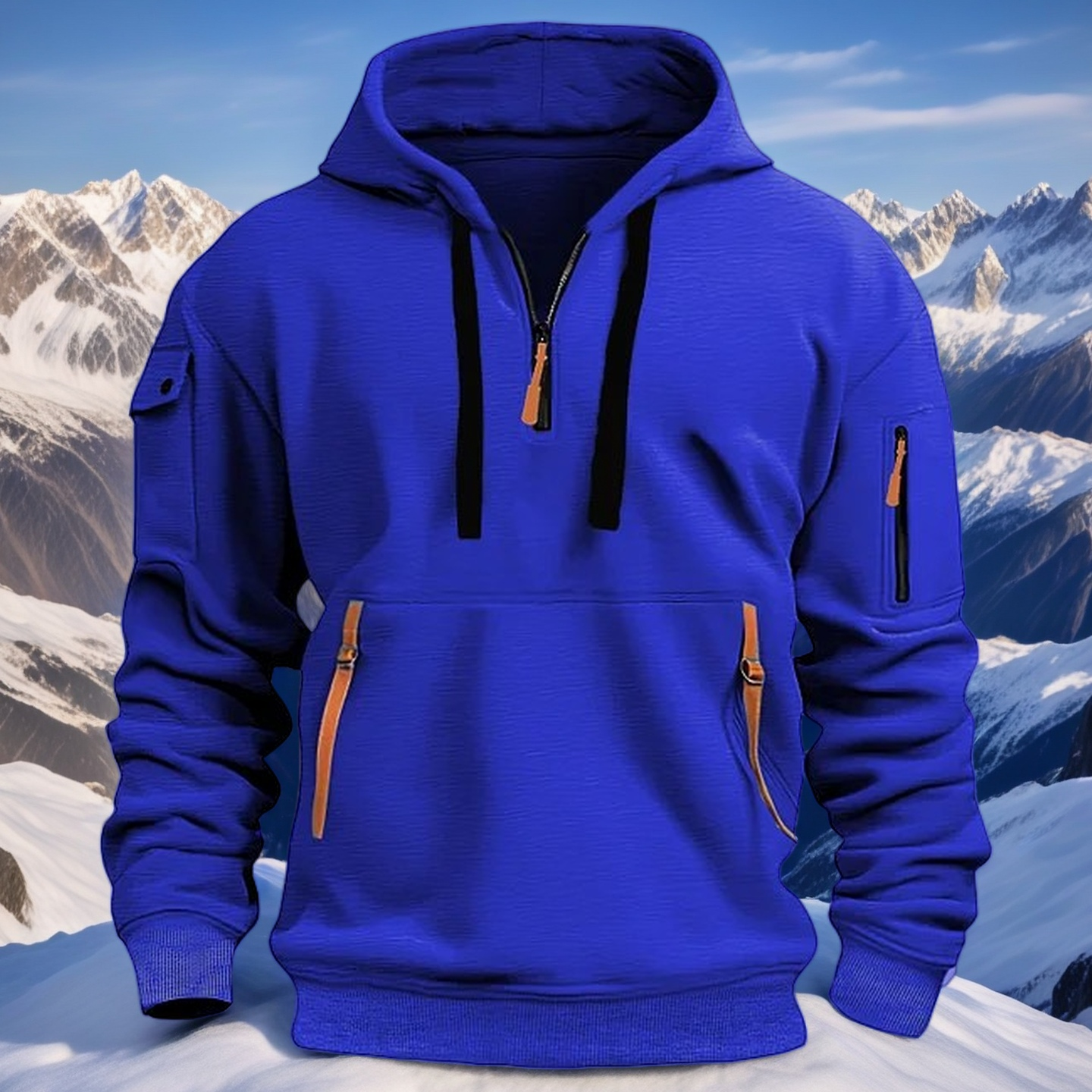 🔥💥【S-5XL】Stylová a Teplá Pánská Mikina s Kapucí - Komfort a moderní design pro každý teplý výlet!