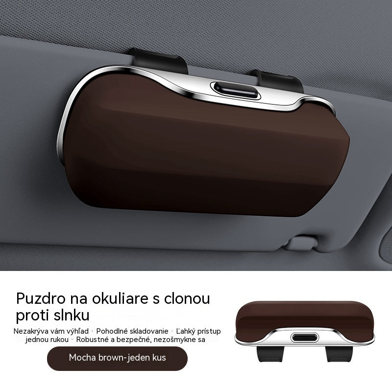🕶️🚗Puzdro na okuliare do auta s slnečnou clonou | Vhodné pre všetky vozidlá