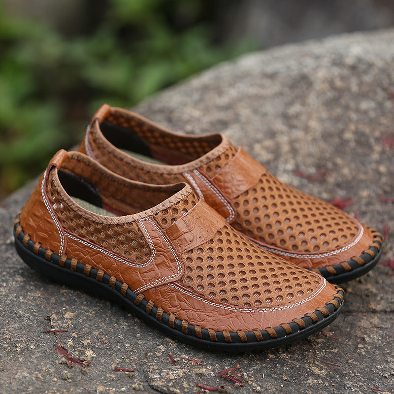 👞🌞【39-50】Sandale casual de vară pentru bărbați, din plasă, respirabile, mărime mare, 2025