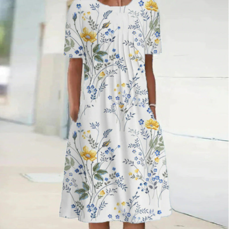 🌈👗【S-3XL】 Nova modna ženska haljina s cvjetnim motivima 3916542