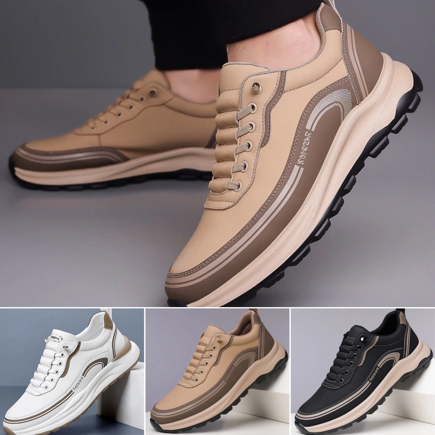 45% de descuento 【39-45】 Calzado deportivo casual para hombre, calzado para exterior impermeable y resistente al desgaste.