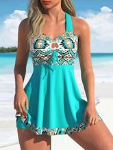 🏖️👙【Ljetni popusti】🌴【S-6XL】Novi elegantni dvodijelni kupaći kostim s printom za veće veličine