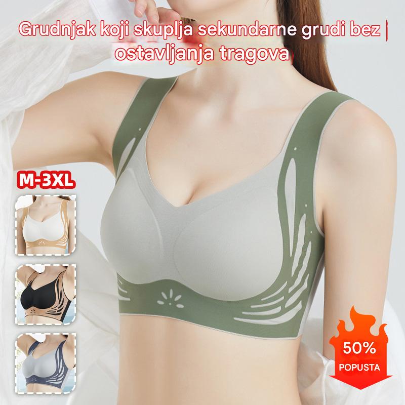 😍【Pachet de 4】Sutien pentru femei fără sârmă, dintr-o bucată❤️【40-100KG】
