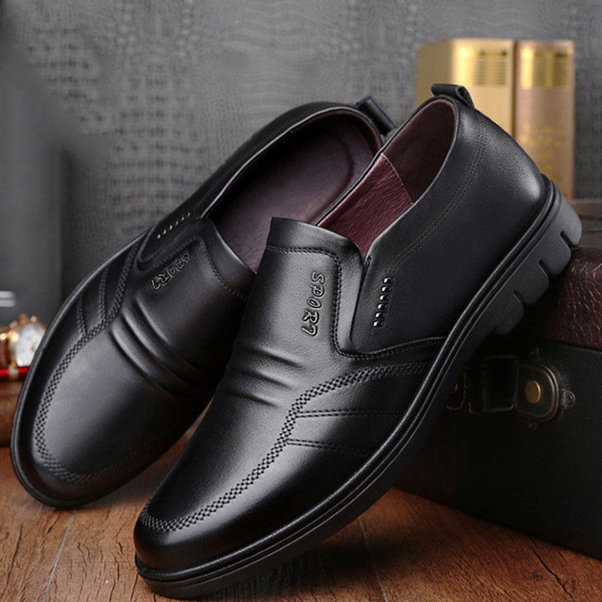 🔥【Compre uno y llévese otro gratis】【39-44】Zapatos ejecutivos para hombre