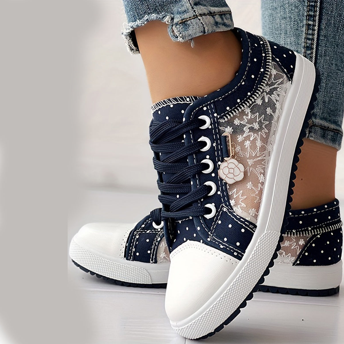 💕45% reducere【35-42】Módní ležérní duté plátěné boty se něrováním