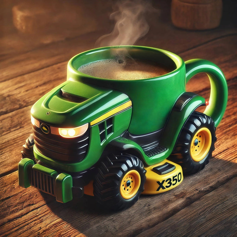 🔥【Compra uno y llévate otro gratis】Taza de café retro con forma de tractor agrícola