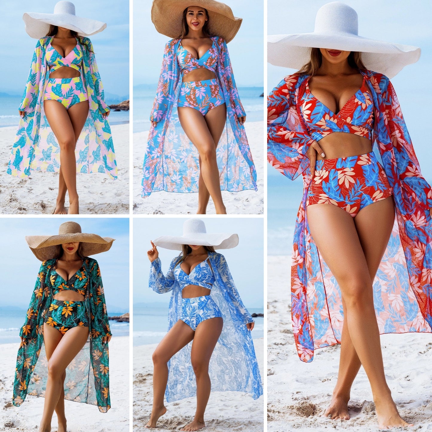 🩱🏖️【40-50 kg】Ljetni novi modni print seksi bikini od tri dijela, udoban, prozračan i brzosušeći