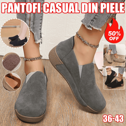 💟🔥【50% popusta】Elegancija i udobnost u jednoj cipeli – Kožne ženske cipele s platformom za svakodnevnu upotrebu!