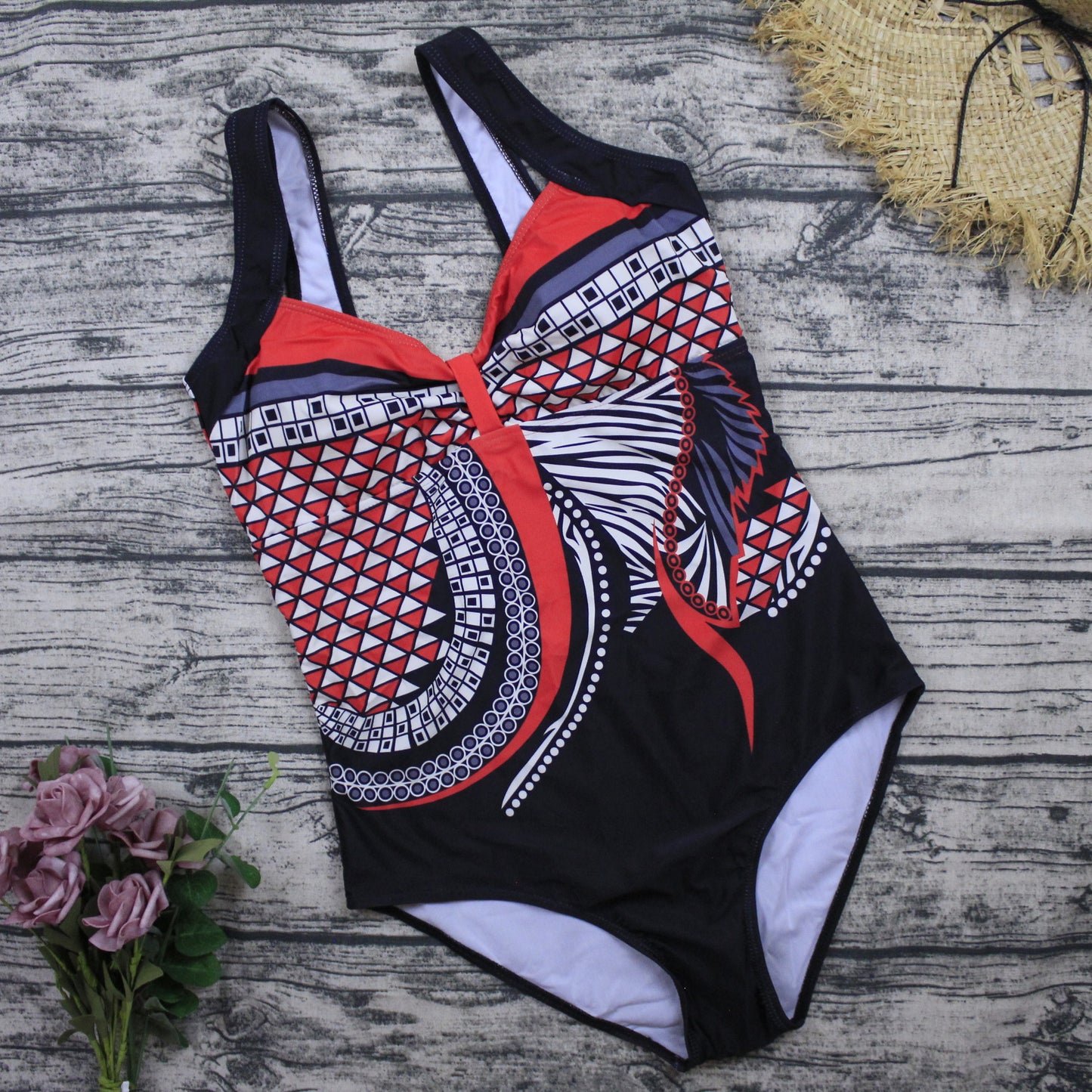 🩱🏊♀️2025 novi retro print novi jednodijelni kupaći kostim s retro printom