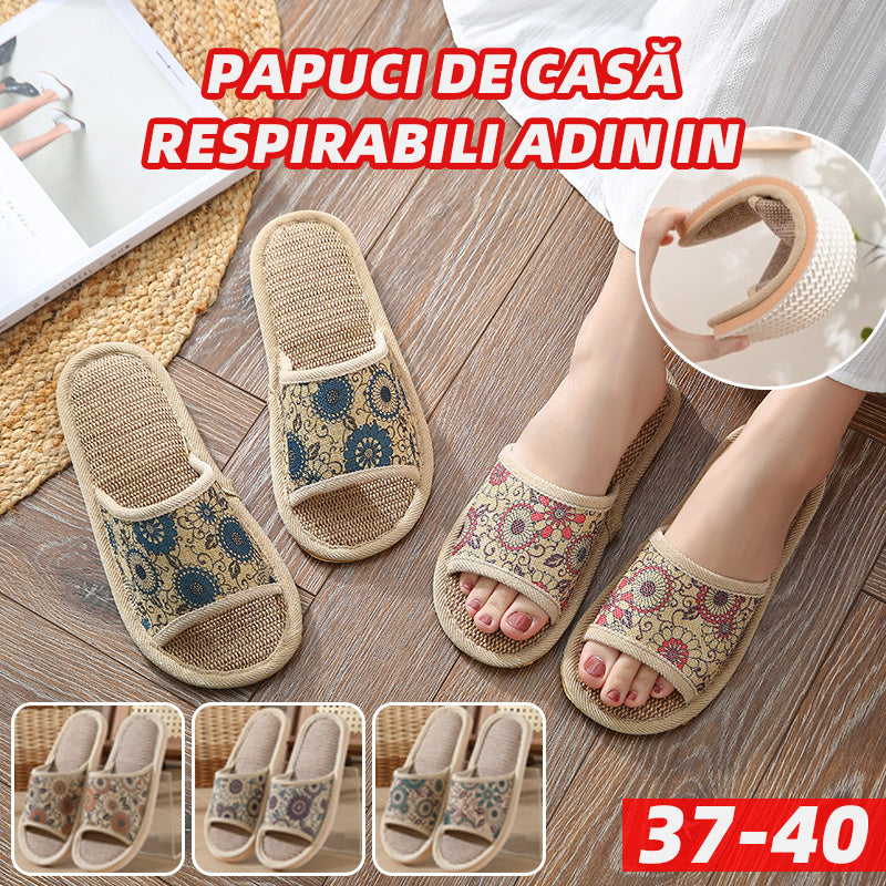 🏆【3 perechi】【37-40】2025 papuci noi din bumbac și in pentru femei, papuci pentru toate anotimpurile