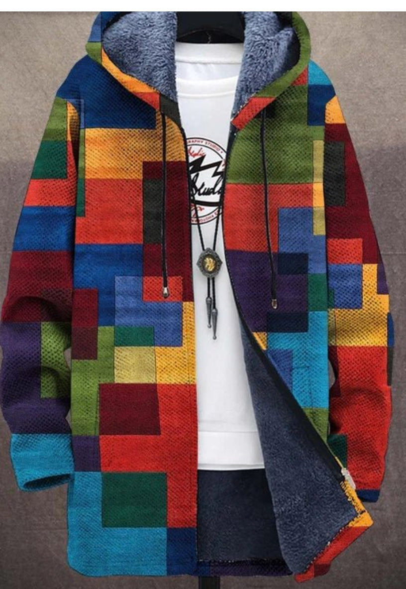 ✨🎉【S-4XL】Muška ležerna topla jesensko-zimska jakna od debele vune i baršuna za veće veličine