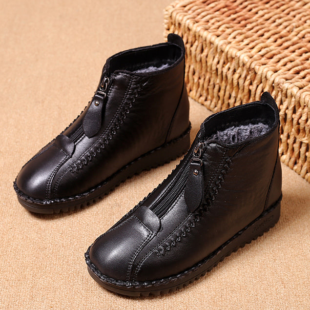 ✨👞【35-42】Stylové a pohodlné dámské kotníkové kozačky na chladné dny | Se zipem a měkkou podrážkou