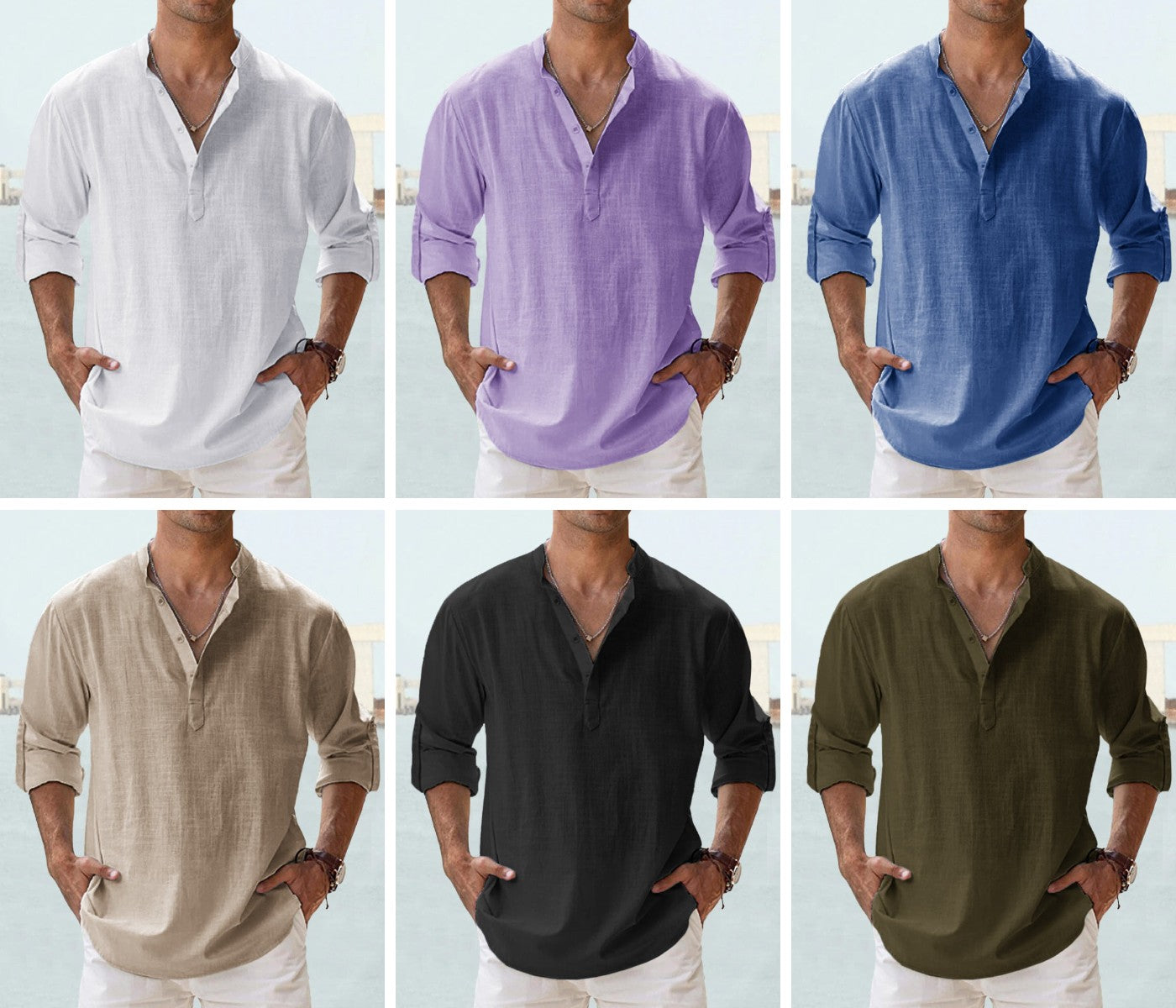 【S~5XL】2023 Muška košulja od pamuka i lana, labava i prozračna