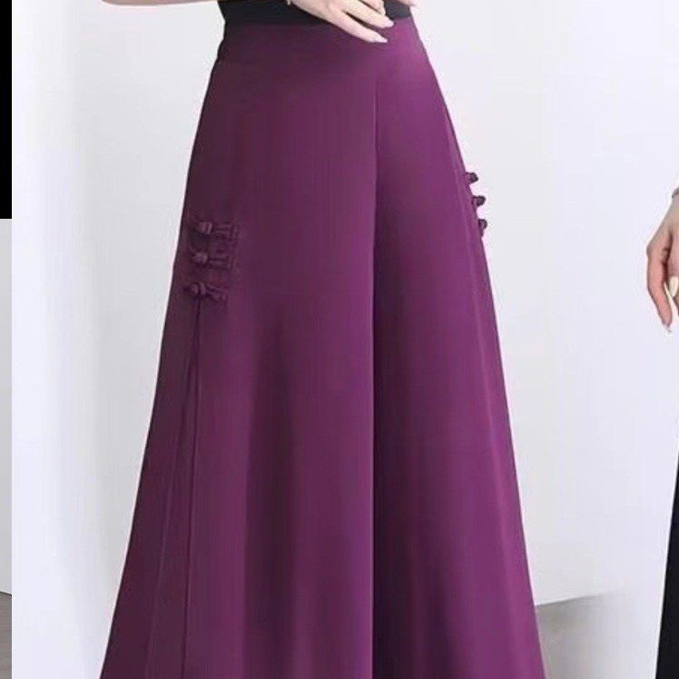 🔥👖【XL-5XL】【Ljetni novi model 2025】Ženske hlače širokih nogavica od šifona s devet točaka su udobne i prozračne