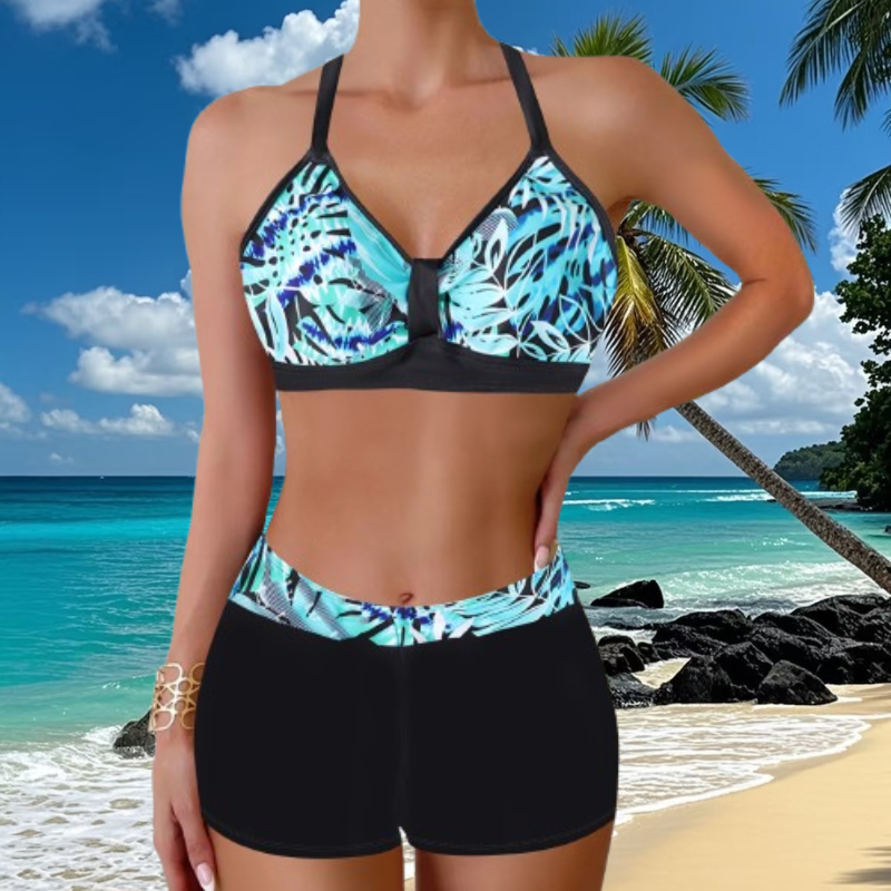 🏖️👙🌴【S-5XL】Komplet kupaćih kostima s printom za odmor na plaži 2025, brzosušeće, udobne i prozračne