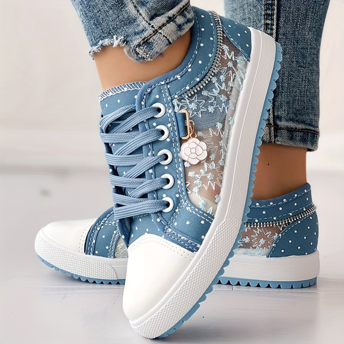 💕45% reducere【35-42】Módní ležérní duté plátěné boty se něrováním