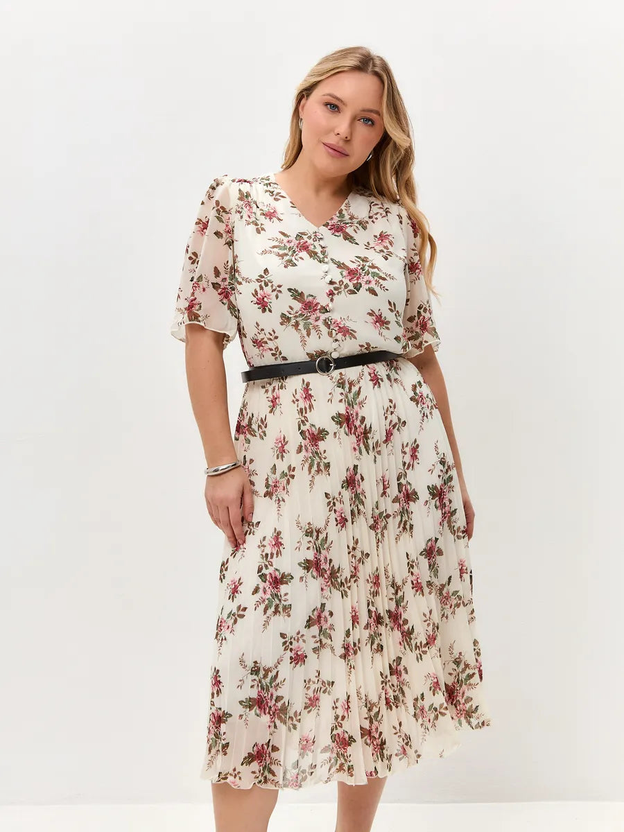 🌸💥【S-5XL】Rochie elegantă nouă, cu imprimeu