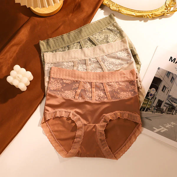 💖【1 set od 6 komada】💖(45-85KG)Prozračne gaćice visokog struka od ledene svile za kontrolu trbuščića