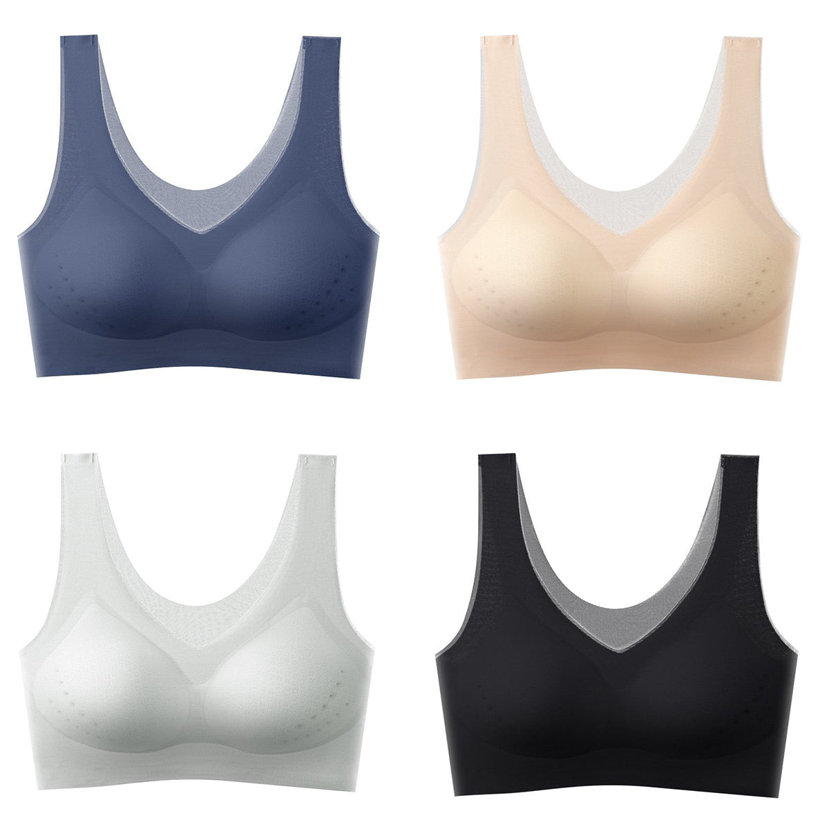 【M-5XL】Sujetador ultrafino sin costuras Ice Silk【Conjunto de descuento】