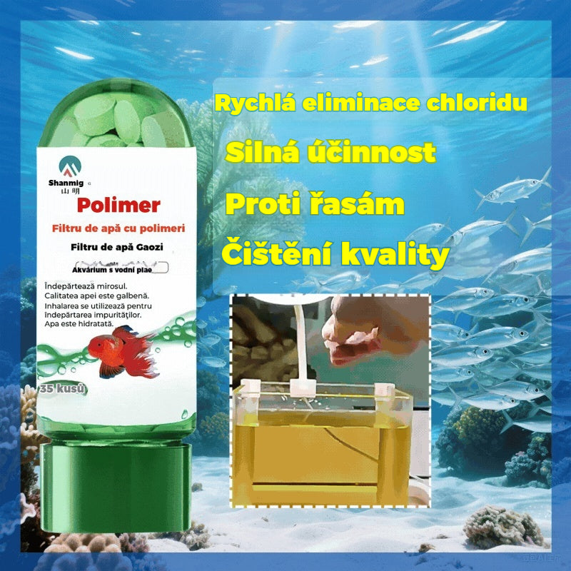 🔥【Kupte 5 a získejte 5 zdarma】🐟Tablety na čištění vody účinně odstraňují chlór, řasy a rozkládají nečistoty, čímž rychle proměňují kalnou vodu v čistou.