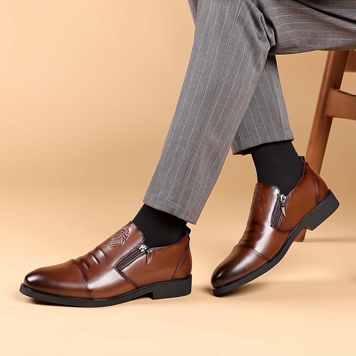 💥👞Popust na Novi Proizvod【39-48】 Muške Kožne Cipele s Uzorkom Lava – Elegantan, Moderan i Savršen Odabir za Jedinstveni Stil